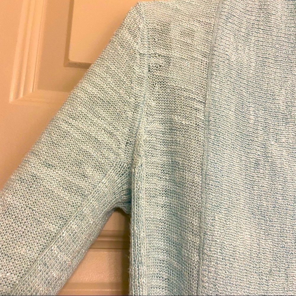 Lilly Pulitzer Teal Open Front Knit Cardigan Sweater XS‎ - Picture 5 of 7